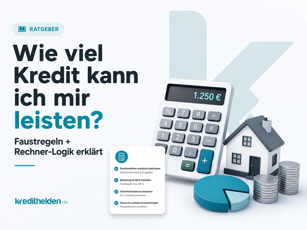 Wie viel Kredit kann ich mir leisten? Faustregeln + Rechner-Logik erklärt