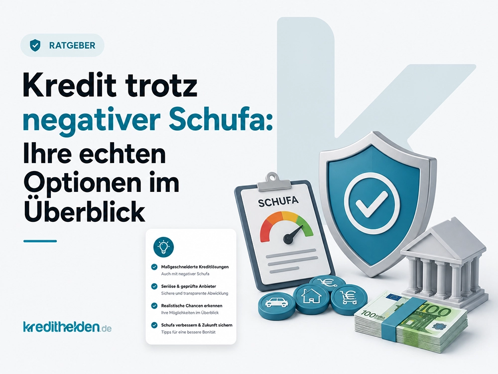 Kredit trotz negativer Schufa: Ihre echten Optionen im Überblick